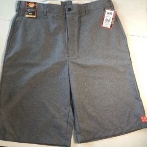 NWT Vans by Red Kap Men Shorts Gray/Black Size 38